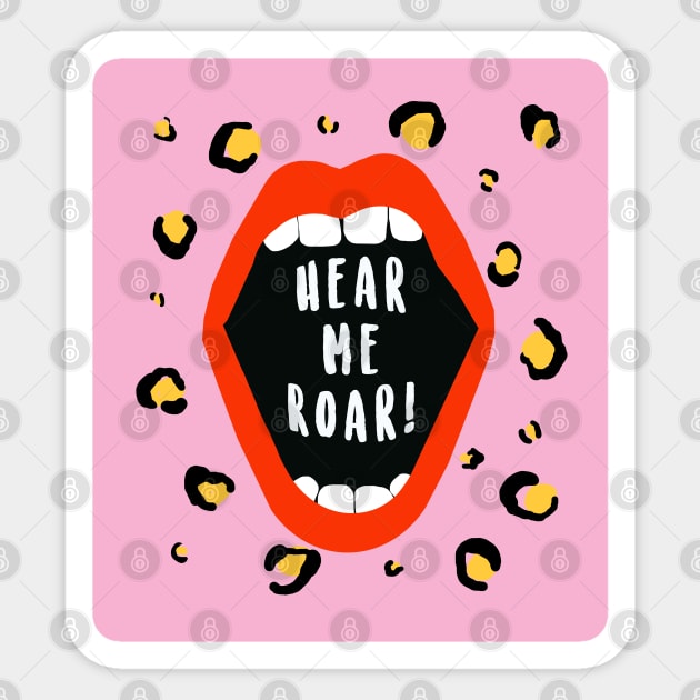 Hear Me Roar Sticker by TheGrinningSkull